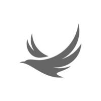 Kolibri-Logo-Design-Vektorvorlage, Vogel-Logo für moderne Unternehmen, einfaches minimalistisches und sauberes Design vektor