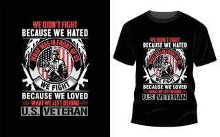 oss veteran- t-shirt design vektor