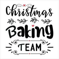 Team Weihnachtsbäckerei vektor