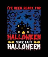 Halloween, Vintage-T-Shirt-Design vektor