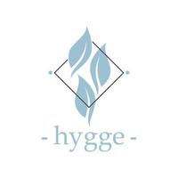 kreatives Hygge-Logo-Vektor-Template-Design vektor