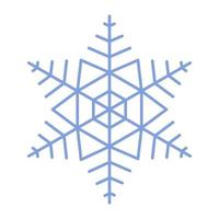 snöflinga vektor ikon. jul och vinter- tema. enkel platt illustration på vit bakgrund.