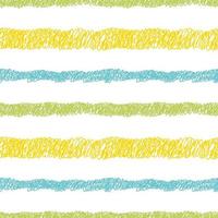 Streifen skizzieren Vektor, handgezeichnetes, nahtloses Muster. mehrfarbige Kritzeleien auf weißem Hintergrund. abstrakter hintergrund mit verschiedenen strukturierten linien in verschiedenen formen. Tapete, Papier, Stoff, Textil vektor