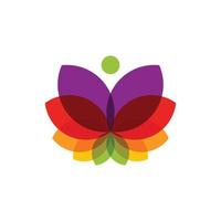 Schmetterling farbenfrohes Logo-Design vektor