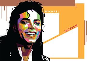 Michael Jackson in Popart Porträt vektor