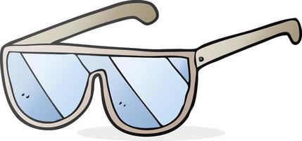 Doodle-Charakter-Cartoon-Brille vektor