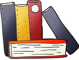 Cartoon-Bücher mit Doodle-Charakter vektor