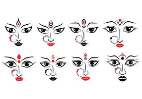 Durga icons vektor