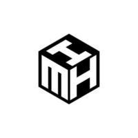 Mhi-Brief-Logo-Design mit weißem Hintergrund in Illustrator. Vektorlogo, Kalligrafie-Designs für Logo, Poster, Einladung usw. vektor