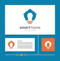 kreative idee und modernes designkonzept vektor smart home logo