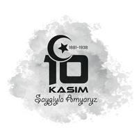 10 Kasim Atatürk Gedenktag vektor