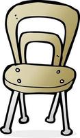 klotter tecknad serie stol vektor