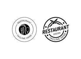 modernes Logo des Restaurants. Restaurant-Logo-Vorlage. vektor