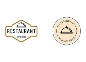 modernes Logo des Restaurants. Restaurant-Logo-Vorlage. vektor