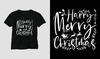 Weihnachts-Svg-T-Shirt-Design, vektor