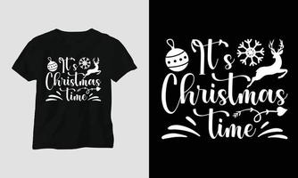 Weihnachts-Svg-T-Shirt-Design, vektor