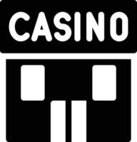 Casino-Vektorillustration auf einem Hintergrund. Premium-Qualitätssymbole. Vektorsymbole für Konzept und Grafikdesign. vektor