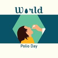 Welt-Polio-Tag-Vektordesign vektor