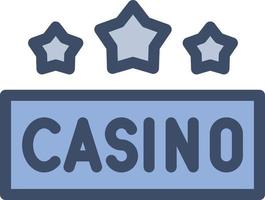 Casino-Vektorillustration auf einem Hintergrund. Premium-Qualitätssymbole. Vektorsymbole für Konzept und Grafikdesign. vektor