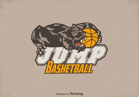 Gratis Honey Badger Basketball Logo Vector