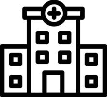 krankenhausvektorillustration auf einem hintergrund. hochwertige symbole. vektorikonen für konzept und grafikdesign. vektor
