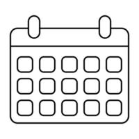 kalender vektor, platt design ikon vektor