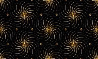 sömlös cirkel guld halvton spiral mönster bakgrund. radiell hastighet rader i cirkel form. gyllene lyx bakgrund. vektor illustration. starburst runda symbol. cirkulär Sol design element