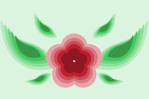 abstrakt bakgrund av blommor och löv vektor