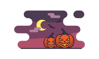 de flygande häxa tecknad serie. halloween natt vektor illustration isolerat på en vit bakgrund.