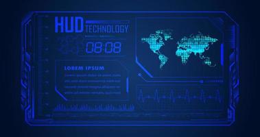 modern hud teknologi bakgrund vektor