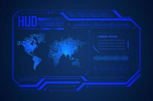 modern hud teknologi bakgrund vektor