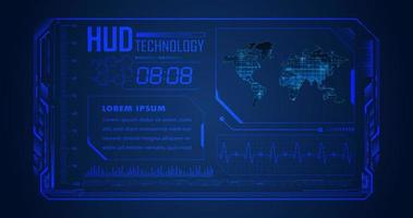 modern hud teknologi bakgrund vektor