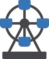 Ferris-Vektorillustration auf einem Hintergrund. Premium-Qualitätssymbole. Vektorsymbole für Konzept und Grafikdesign. vektor
