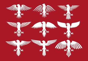 Polnische Eagle Icons vektor