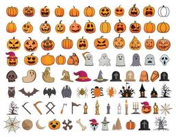 nittio bäst kreativ halloween dag illustrationer klämma konst hugh samlingar. kuslig och läskigt element för halloween dekorationer, ikoner, och klistermärken. design av häxa, kreativ premie design. vektor