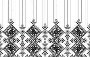 geometrisk etnisk mönster tyg traditionell stil. svart och vit tona. design för bricka, keramisk, bakgrund, tapet, Kläder, omslag papper, tyg, och vektor illustration. mönster stil