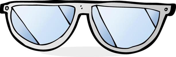 Gekritzel-Cartoon-Brille vektor