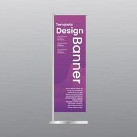 Design-Vorlage Fahnenbanner Stand Promotion Display vektor