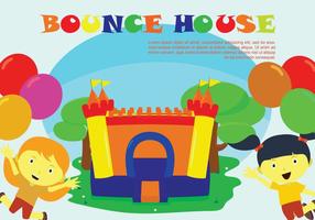 Freie Bounce Haus Illustration vektor