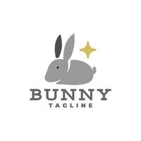 Illustration eines niedlichen Kaninchens. gut für irgendein Geschäft bezogen auf Tier oder Haustier vektor