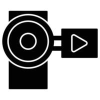 Videorecorder, der leicht modifiziert oder bearbeitet werden kann vektor