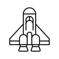 rymdskepp vektor ikon