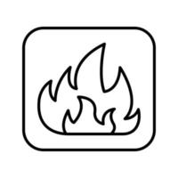 Symbol für Feuervektor vektor