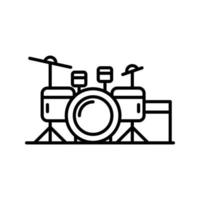 trumma uppsättning vektor ikon