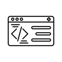 programmering vektor ikon