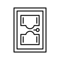 Tür-Vektor-Symbol vektor
