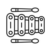 Xylophon-Vektorsymbol vektor