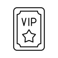 vip passera vektor ikon