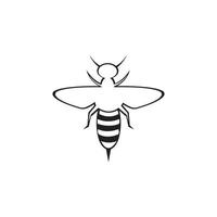 bee logotyp vektor ikon illustration