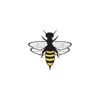 bee logotyp vektor ikon illustration